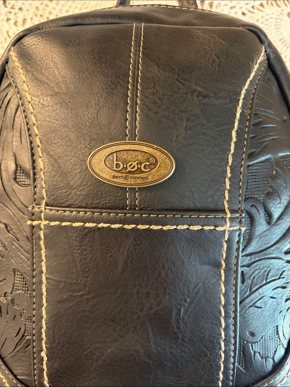 b.o.c. Born Black Faux Leather Mini Backpack - Picture 3 of 10